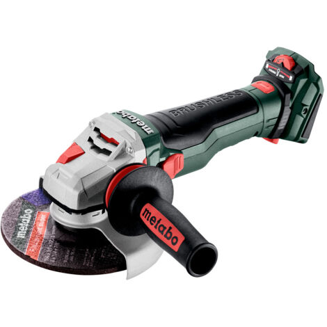 Smerigliatrice angolare a batteria Metabo WVB 18 LTX BL 15-150 Quick (601747840) con freno e regolatore di velocità in metaBOX 165 L