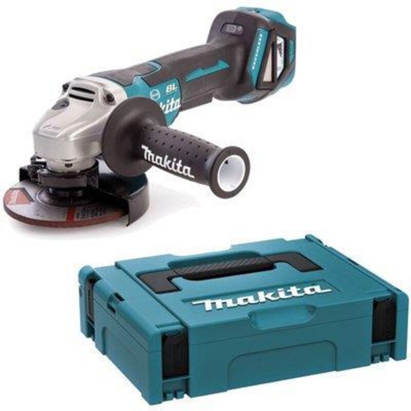 Smerigliatrice Angolare Batteria Dga513zj Makita Volt 18 Mm 125 Solo Corpo Macchina + Valigia