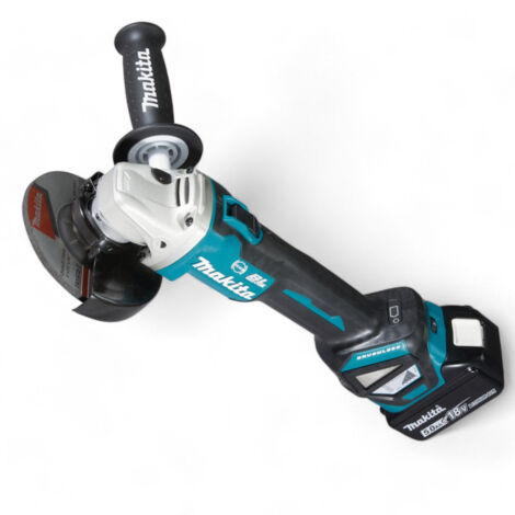 Smerigliatrice angolare LTX 18V 125/115 mm brushless a batteria DGA513RTJ Makita 5,0ah con 2 batterie
