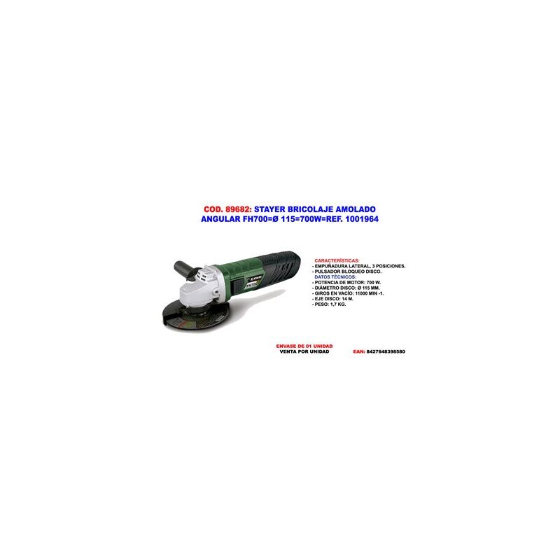Smerigliatrice angolare Stayer DIY FH700 C 115700W1001964