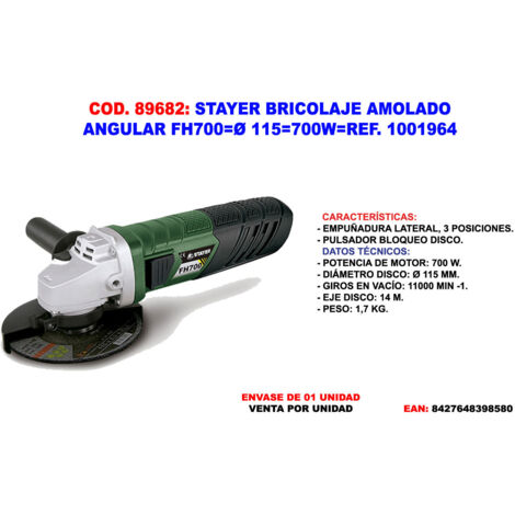 Smerigliatrice angolare Stayer DIY FH700 C 115700W1001964