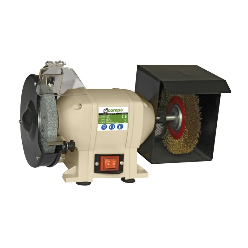 Smerigliatrice Mola Da Banco Pulitrice Lucidatrice 250w 150mm Compa