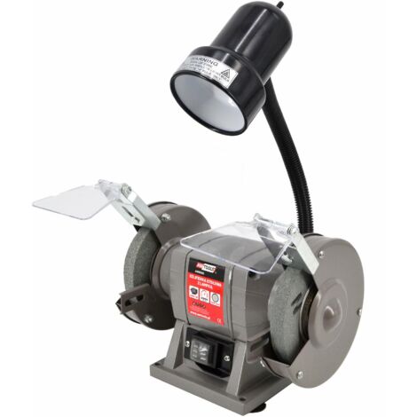 SMERIGLIATRICE DA BANCO AWTOOLS 150mm 300W CON LAMPADA