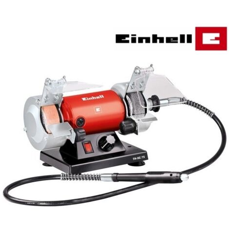 Smerigliatrice da banco/Doppia Mola con mini trapano/drill e accessori 75mm 120W Einhell - TH-XG 75 KIT