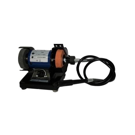 Smerigliatrice da banco/Mola con mini trapano 200W