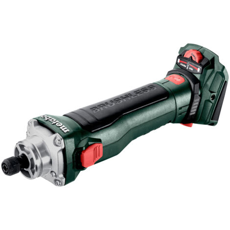 Smerigliatrice diritta a batteria Metabo GVB 18 LTX BL 11-28 Compact senza batteria e caricatore in scatola
