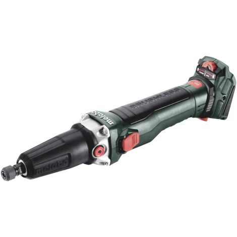 Smerigliatrice diritta a batteria Metabo GVB 18 LTX BL 11-28 senza batteria e caricabatterie in scatola