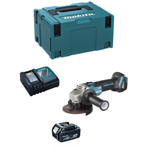 Smerigliatrice MAKITA DGA506RTJ1 (1 x 5,0 Ah + DC18RC + MAKPAC 3)