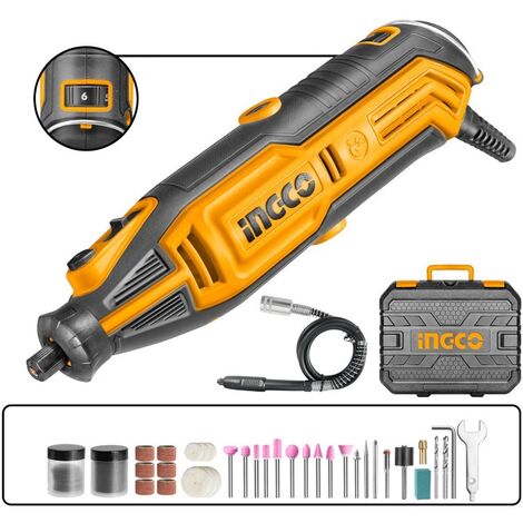 SMERIGLIATRICE MINI TRAPANO TIPO DREMEL 130W + 109 ACCESSORI - INGCO MG13328E