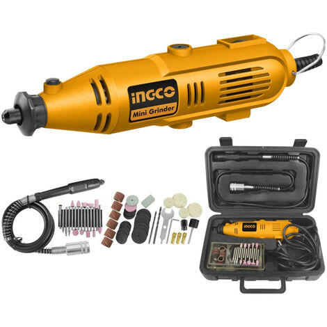 Smerigliatrice Rotante a Stelo 130W INGCO - Valigetta 52 Accessori