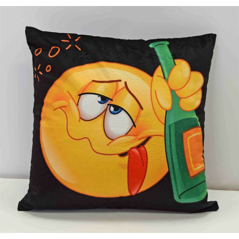 Rapport - Smiley Face Cushion Cover Square Scatter Cushion Cover Party Novelty