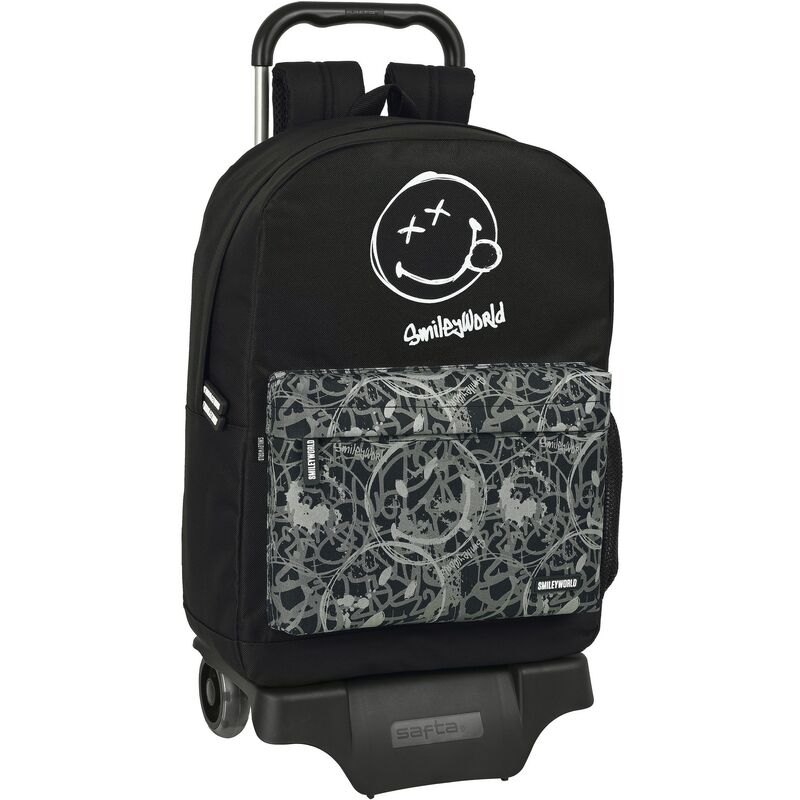 

Smiley Mochila Escolar con Ruedas Smiley Urban Flow Negro