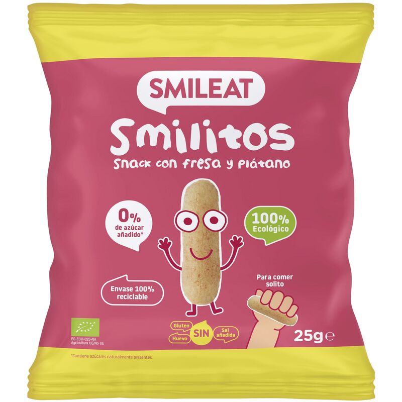 

Smilitos, Gusanitos de Fresa y Platano 25gr ECO