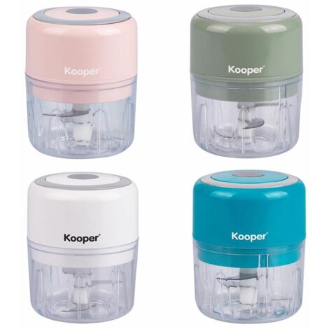 SMINUZZATORE KOOPER USB 25W IN ACCIAIO INOX DURATA 1-2 ORE COLORI ASSORTITI CON LAME ROBUSTE