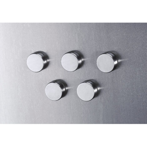 SMIT VISUAL, Plot magnétique en inox, Ø 24 mm, lot de 36