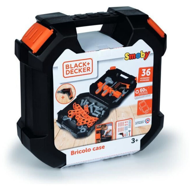 SMOBY - Black & Decker - Mallette Bricolo - des 3 ans