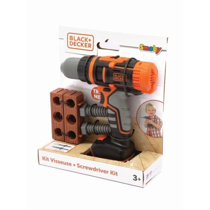 Black+Decker - Perceuse Visseuse Mécanique - Smoby