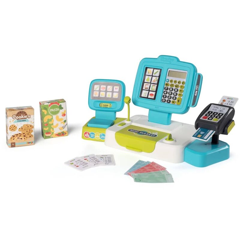 

Smoby Caja registradora electrónica grande con peso