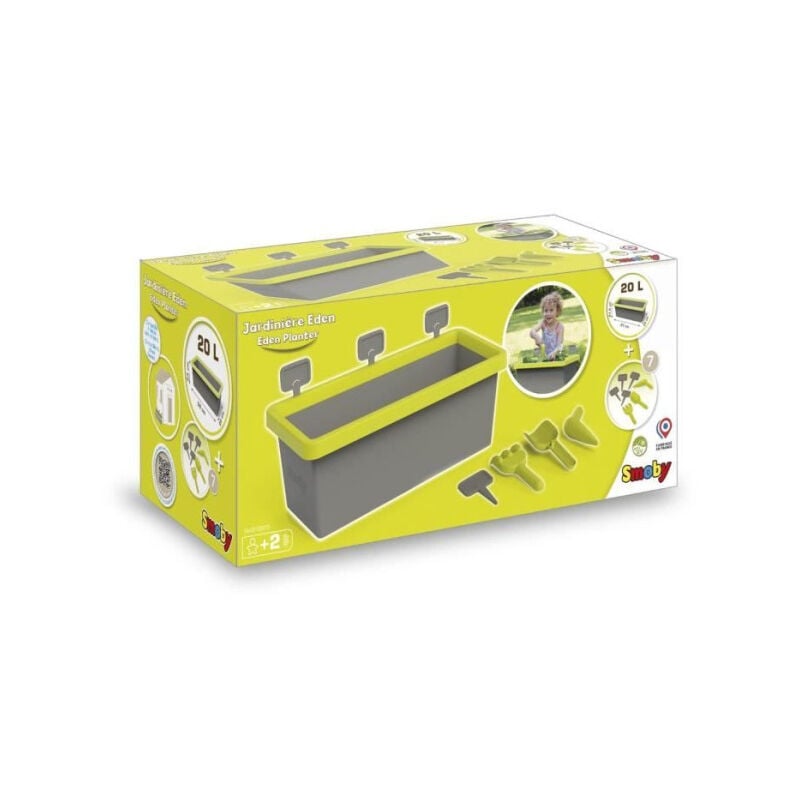 Smoby - Jardiniere Eden garnie 20L - Accessoires de jardinage et écriteaux