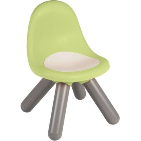 Smoby Life - Chaise enfant vert pomme - Pieds soufflés - Intérieur et extérieur - Anti-UV
