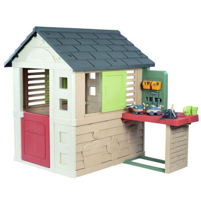 Maisonnette SMOBY Life Nature avec atelier et 39 accessoires - Dès 2 ans
