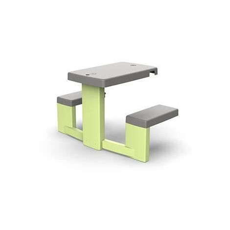 Smoby Life - Table de pique-nique adaptable aux maisons Smoby - 2 bancs