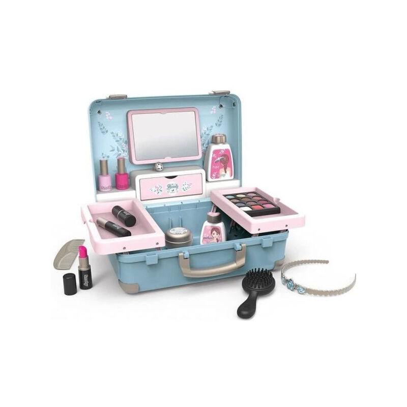 Lgvshopping - Smoby - My Beauty Vanity - Valise Beauté pour Enfant - Coiffure + Onglerie + Maquillage - 13 Accessoires