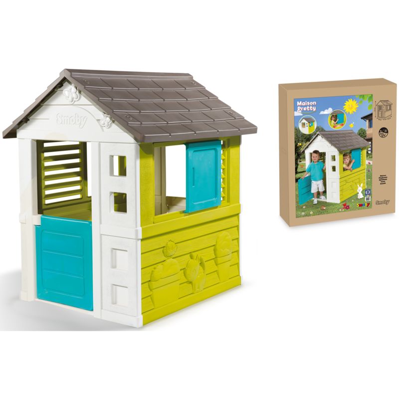 Smoby Pretty Spielhaus Gartenspielgerat Grun 7600810710