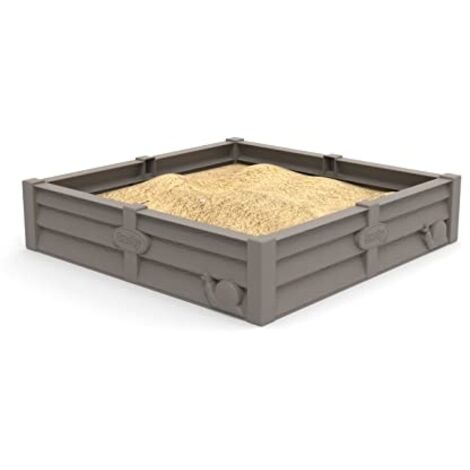 SMOBY SQUARE GARDEN CARR GEMÜSEGARTEN FÜR HÄUSER SMOBY-76X76 CM-B INKLUSIVE CHE-850208 SANDKASTEN, 850208, GRAU