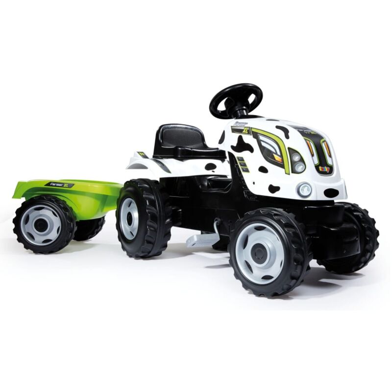 

Tractor y remolque infantil Farmer XL blanco y negro - Blanco - Smoby