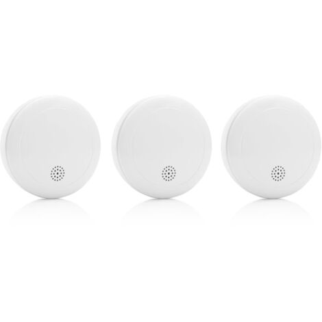 Smoke Alarms 3 pcs 10,6x10,6x3,6 cm White Smartwares