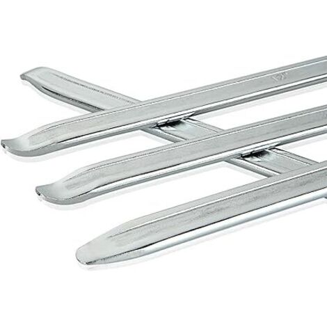 Smontagomme Manuale 4 x 30 cm, Leva per Pneumatici, Smontagomme per Scooter, Utensili Manuali in Acciaio al Manganese per Sollevatore di Pneumatici per Moto - Argento