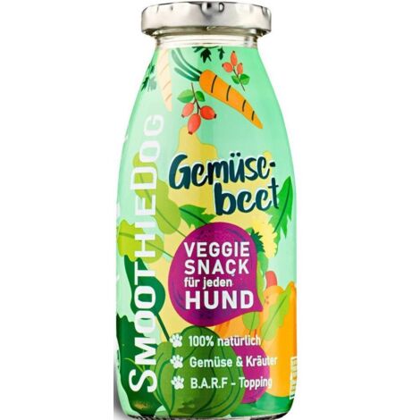 SMOOTHIE DOG – Flüssiger, gesunder Snack für Hunde, 250 ml – Gemüse mit Kräutern, 250 ml