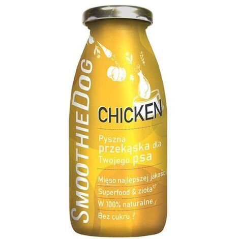 SMOOTHIE DOG – flüssiger, gesunder Snack für Hunde, 250 ml – Huhn, 250 ml