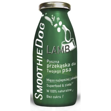 SMOOTHIE DOG – flüssiger, gesunder Snack für Hunde, 250 ml – Lamm 250 ml