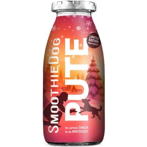Smoothie Dog Winter – Flüssiger Snack für Hunde 250 ml – Pute – Pute mit Gemüse 250 ml