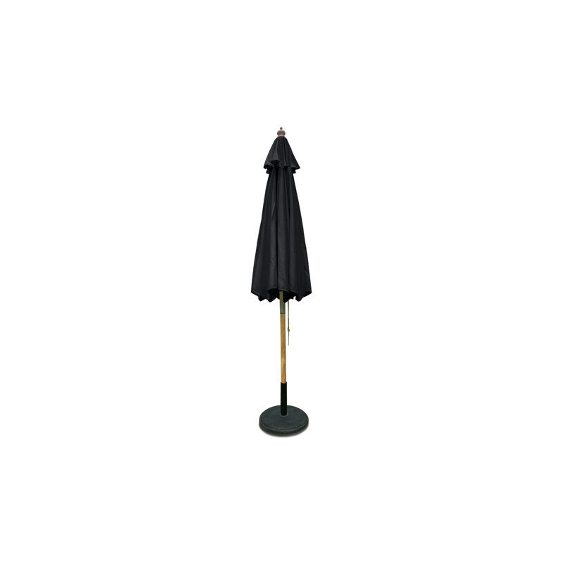 Parasol 2,5m en bois gris fonce - Simpo Lifestyle