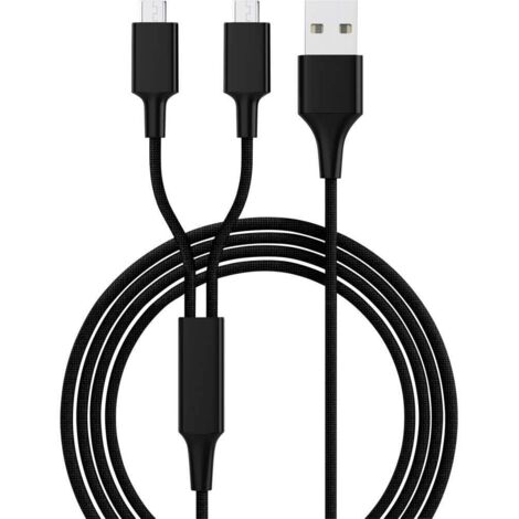 Smrter Câble de charge USB USB 2.0 USB-A mâle, USB-Micro-B mâle 1.20 m noir SMRTERHYDRADUOMBK Y167512