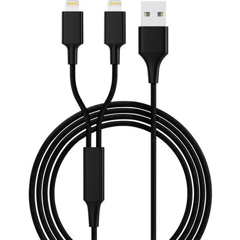 Smrter USB-Ladekabel  USB 2.0 USB-A Stecker, Apple Lightning Stecker 1.20 m Schwarz  SMRTERHYDRADU