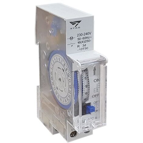 Smt961c Imo - Horloge Modulaire Journalière 24h Analogique - 220vac - Plage De 15min - 1 Module