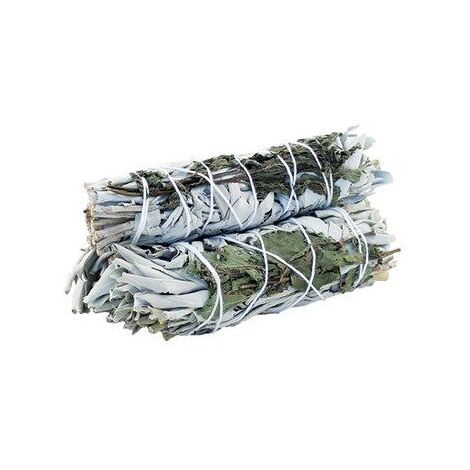 Smudge Stick - Sauge Blanche & Menthe Poivrée 10cm- Vendu par 1