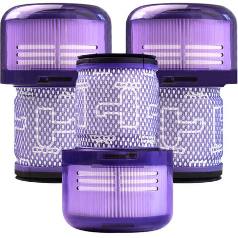 Smyidel Filter für Dyson V12, 2er-Pack waschbare HEPA-Ersatzfilter für Dyson V12 Detect Slim Absolute Extra Total Clean Motorhead Complete Clean Staubsauger, Ersatzteil 971517-01