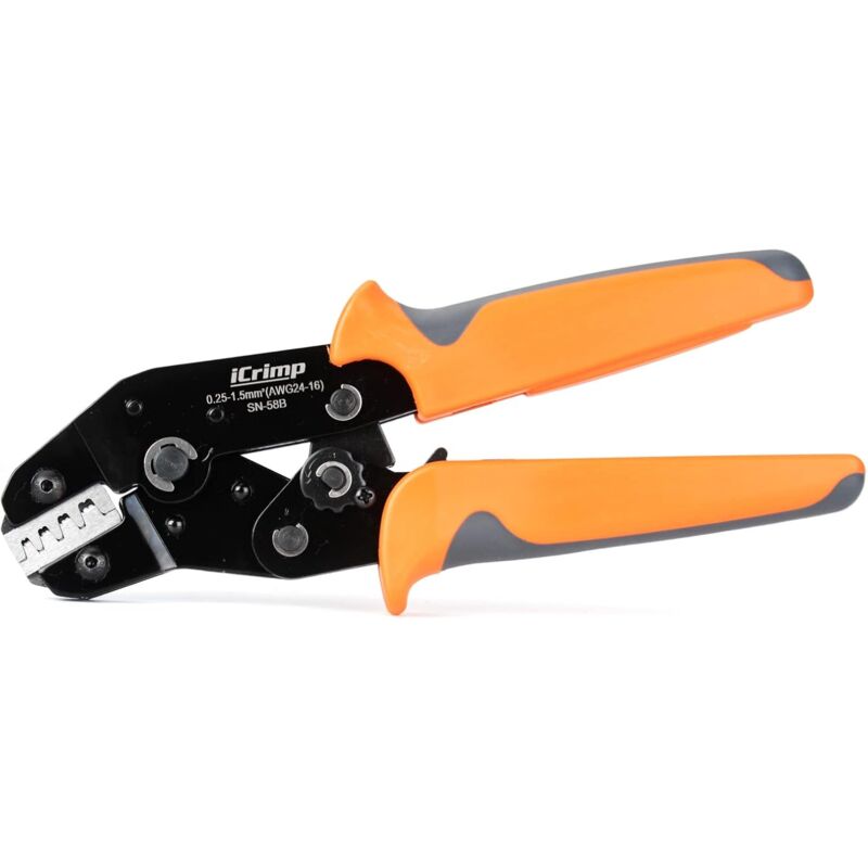 SN-58B Pince à Sertir non Isolée 0,25-1,5mm² pour Borne de Déconnexion non Isolée