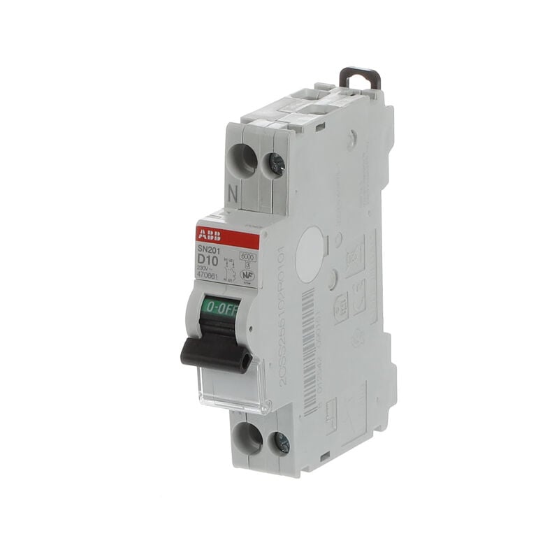 Disjoncteur 1P+N SN201 D10 ABB