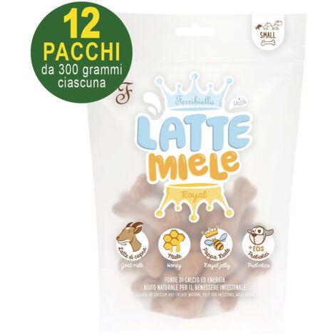Snack 12 buste misura S da 10 g cad: Milk and Honey Snack pour petits chiens adultes 12 sachets de 300g chacun