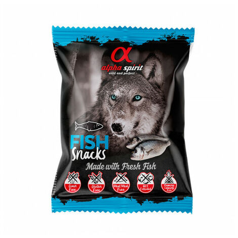 Snack alfa spiriti di pesce per cane - 24 borse x 50g