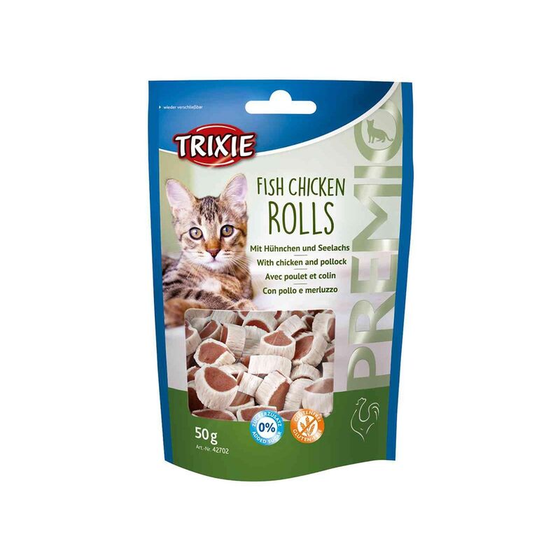 

Snack PREMIO Fisch Chicken Rolls, 50 g - Trixie