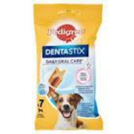 snack igiene orale per cani di taglia piccola pedigree "dentastix", 7 pezzi