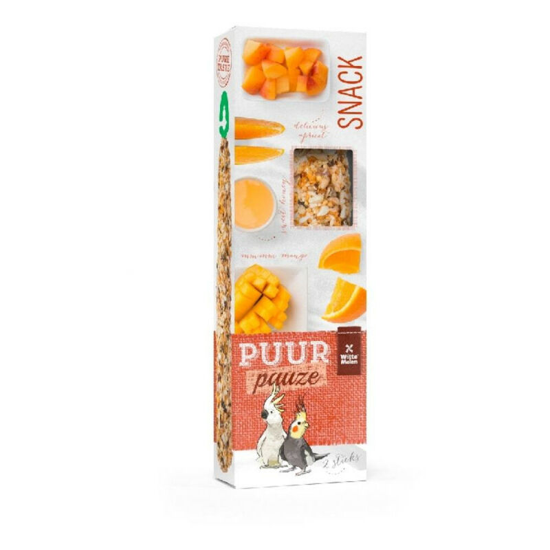 

Snack Natural Pajaro Puur Barritas Cacatua Y Periquito Fruta Y Miel