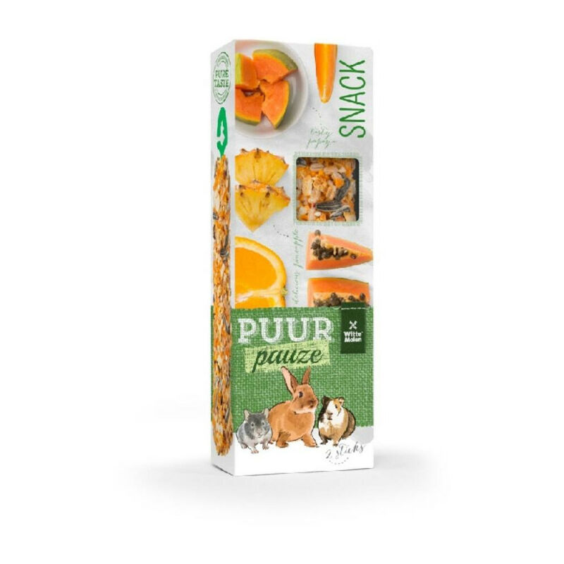 

Snack Natural Puur Barritas Roedores Frutas Exoticas 110 Gr